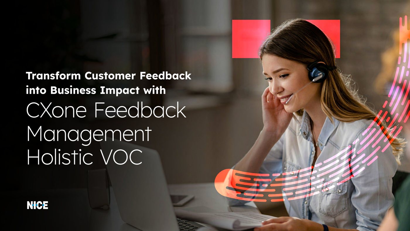 NICE ebook: CXone Feedback Management, holistic VOC