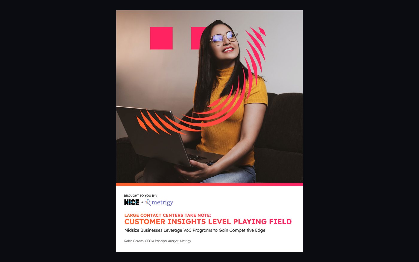 NICE and Metrigy report cover: customer insights level the playing field